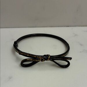 Kate Spade Black and Gold Bow Bracelet